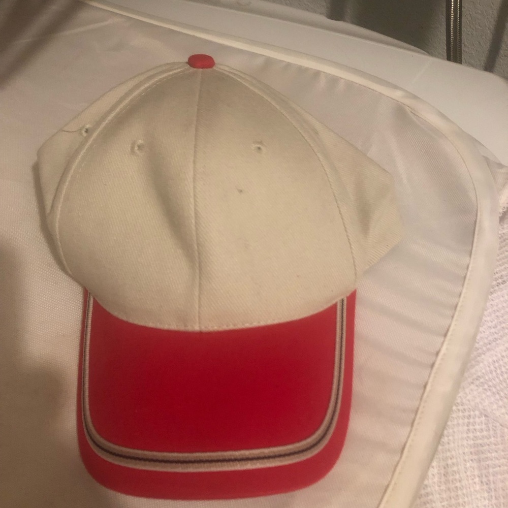 Unisex Red and White Baseball Cap-164A